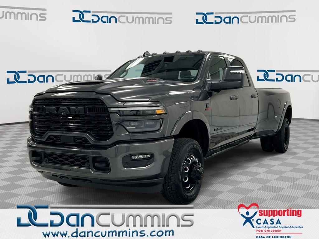 2026 RAM 3500 Limited in Granite Crystal Metallic Clear-Coat Exterior Paint — front three-quarter view