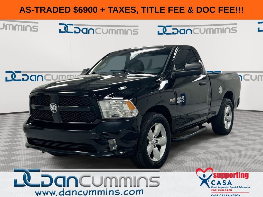 2014 RAM 1500 Express in Black Clearcoat — front three-quarter view