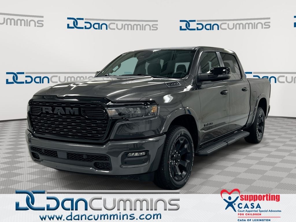 2026 RAM 1500 Big Horn/Lone Star in Granite Crystal Metallic Clear-Coat Exterior Paint — front three-quarter view