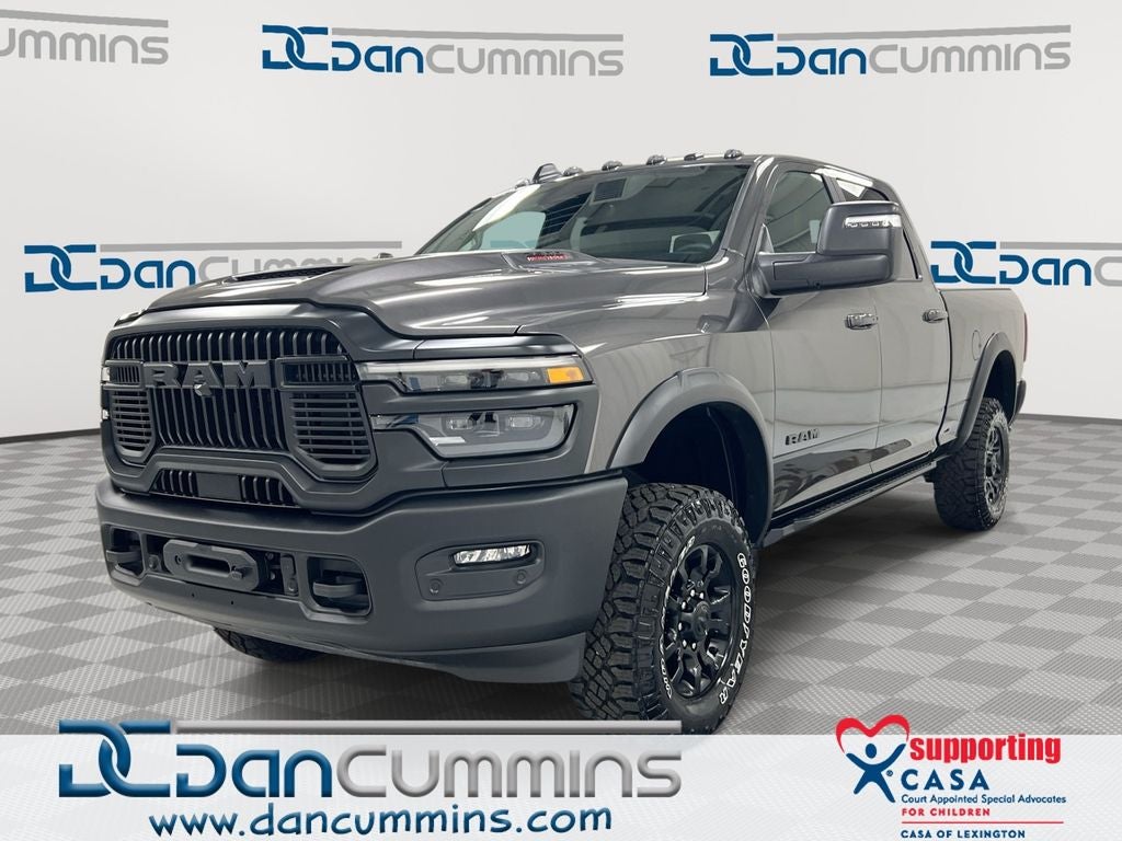 2026 RAM 2500 Power Wagon in Granite Crystal Metallic Clear-Coat Exterior Paint — front three-quarter view