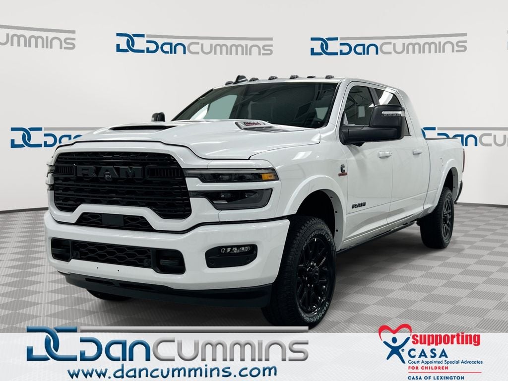 2026 RAM 2500 Limited in Bright White Clear-Coat Exterior Paint — front three-quarter view