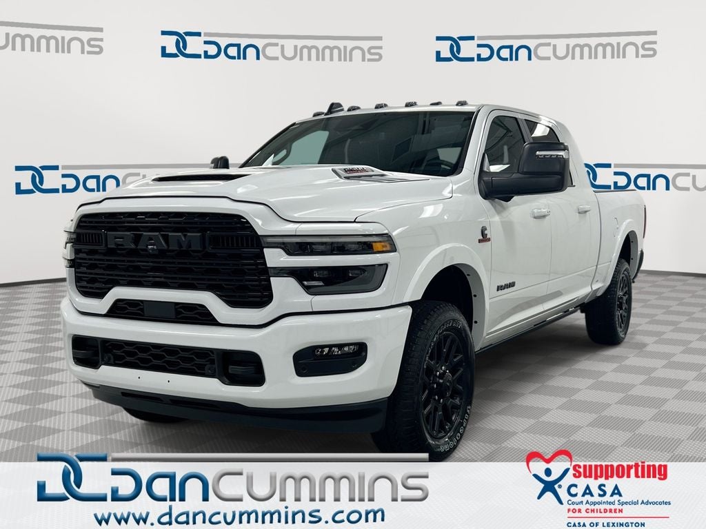 2026 RAM 2500 Limited in Bright White Clear-Coat Exterior Paint — front three-quarter view