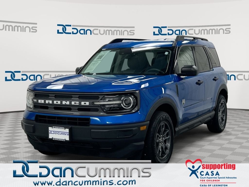 2022 Ford Bronco Sport Big Bend in Blue Metallic — front three-quarter view