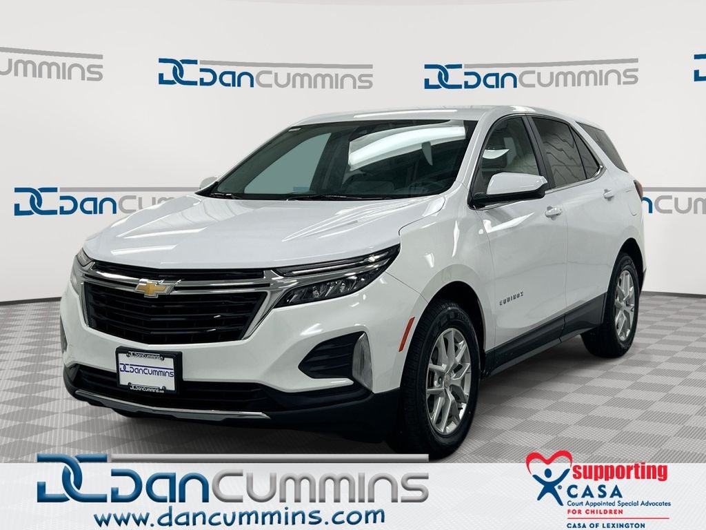 2022 Chevrolet Equinox LT in Summit White — front three-quarter view