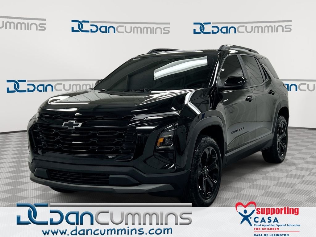 2026 Chevrolet Equinox LT in Mosaic Black Metallic — front three-quarter view