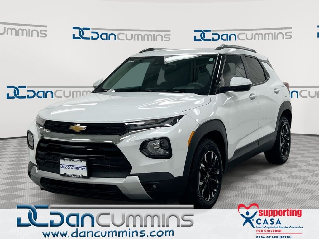 2023 Chevrolet TrailBlazer LT in Summit White — front three-quarter view