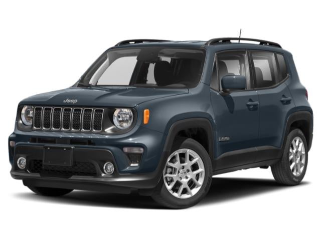 2021 Jeep Renegade Latitude in Slate Blue Pearlcoat — front three-quarter view