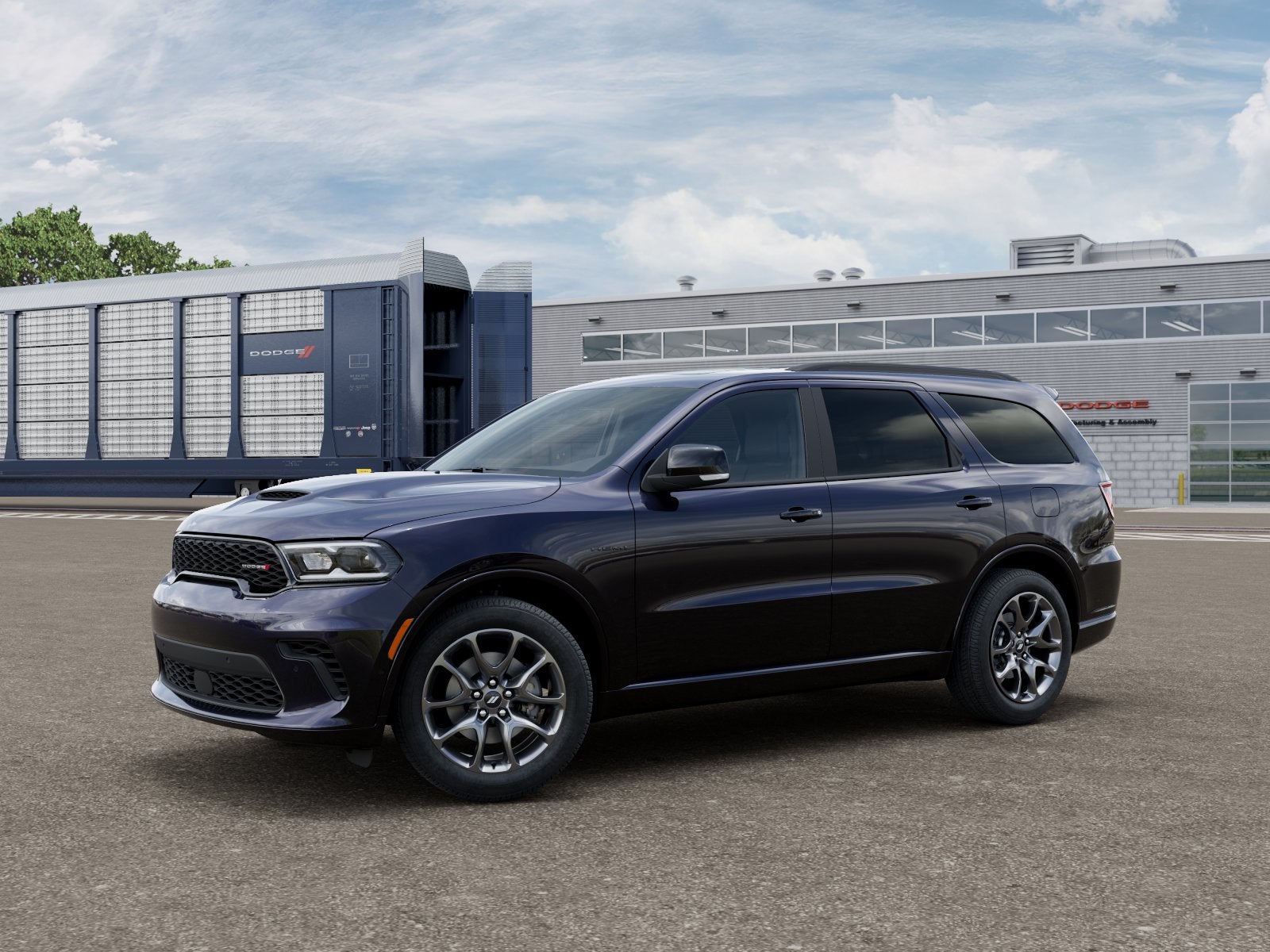 2026 Dodge Durango GT Plus HEMI V8 in Night Moves Exterior Paint — front three-quarter view