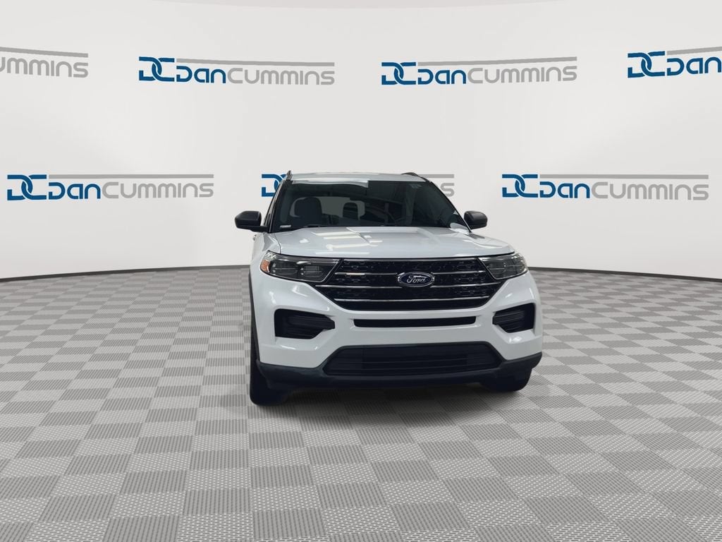 2021 Ford Explorer — rear three-quarter view