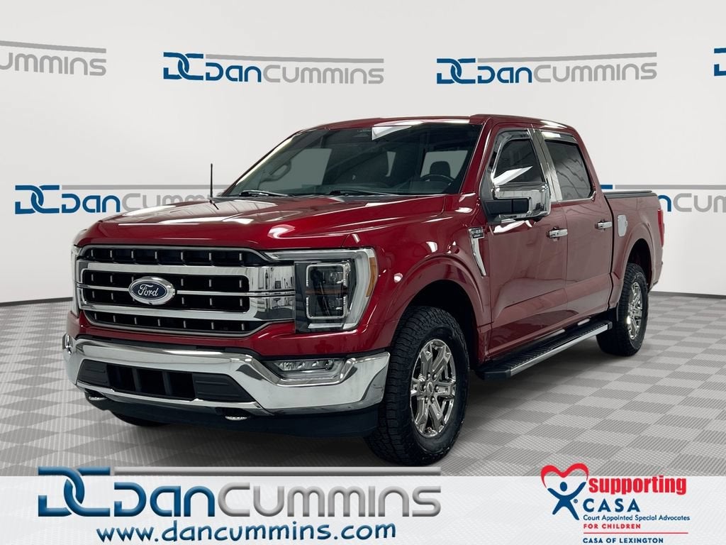 2021 Ford F-150 XL in Red — front three-quarter view