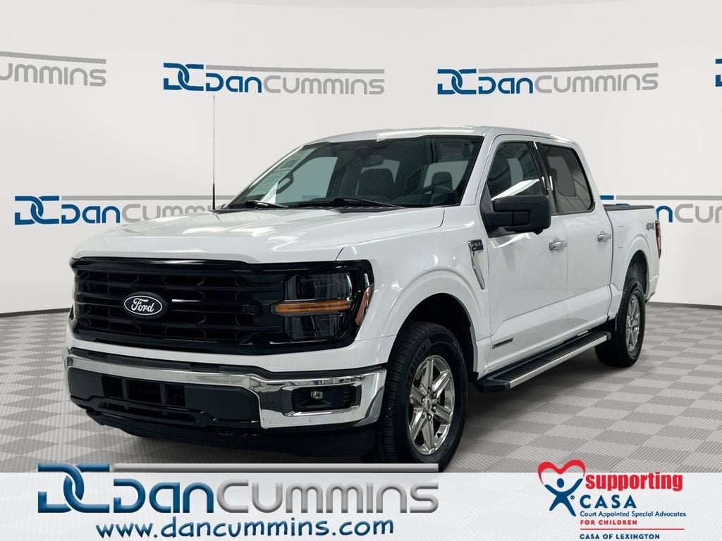 2024 Ford F-150 XLT in White — front three-quarter view