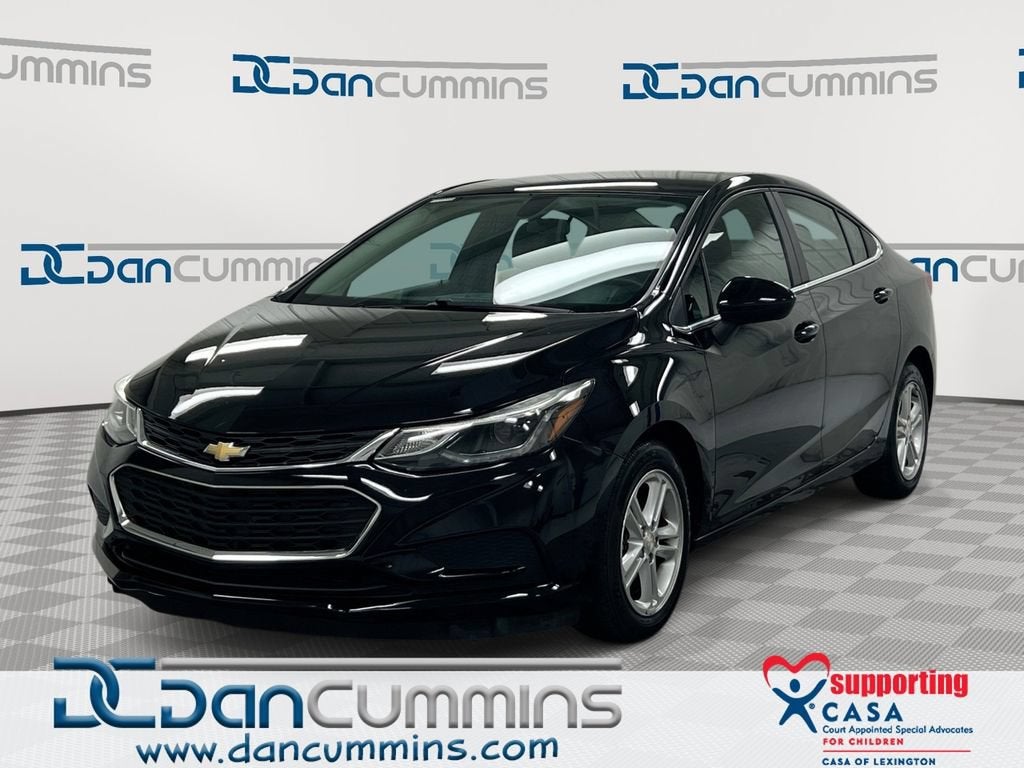2017 Chevrolet Cruze LT in Mosaic Black Metallic — front three-quarter view