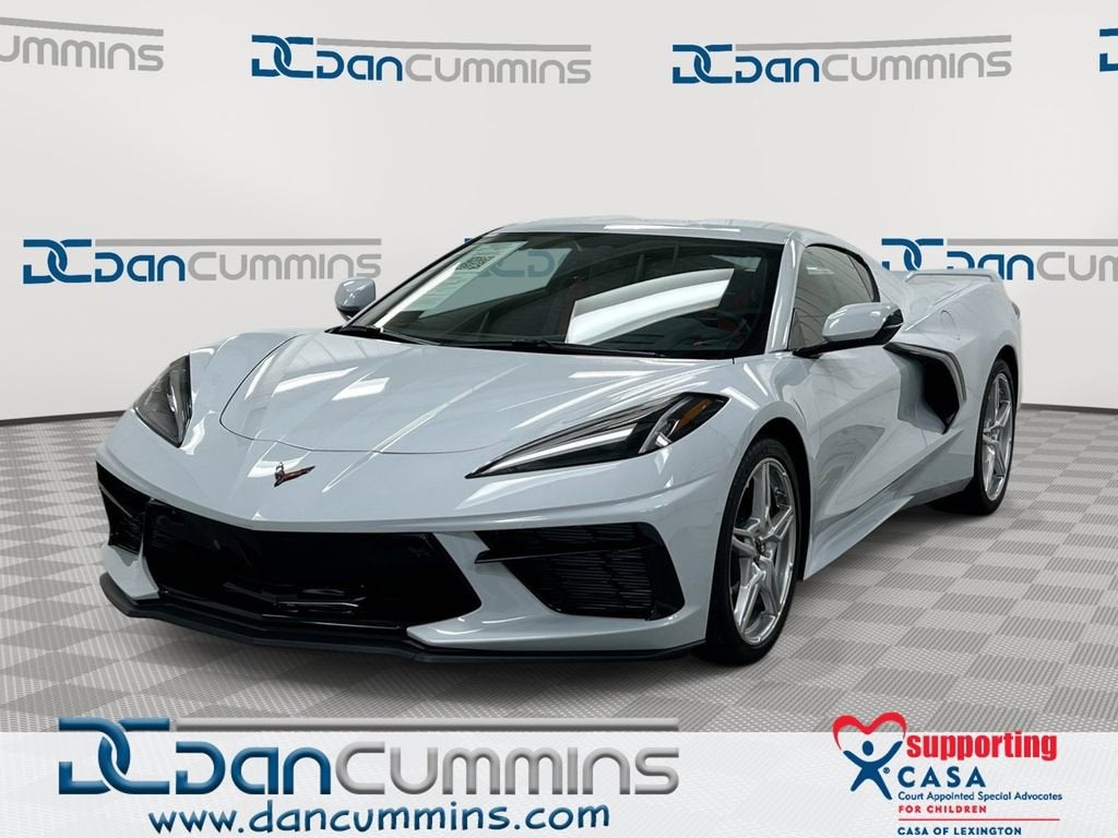 2023 Chevrolet Corvette Stingray 2LT in Ceramic Matrix Gray Metallic — front three-quarter view