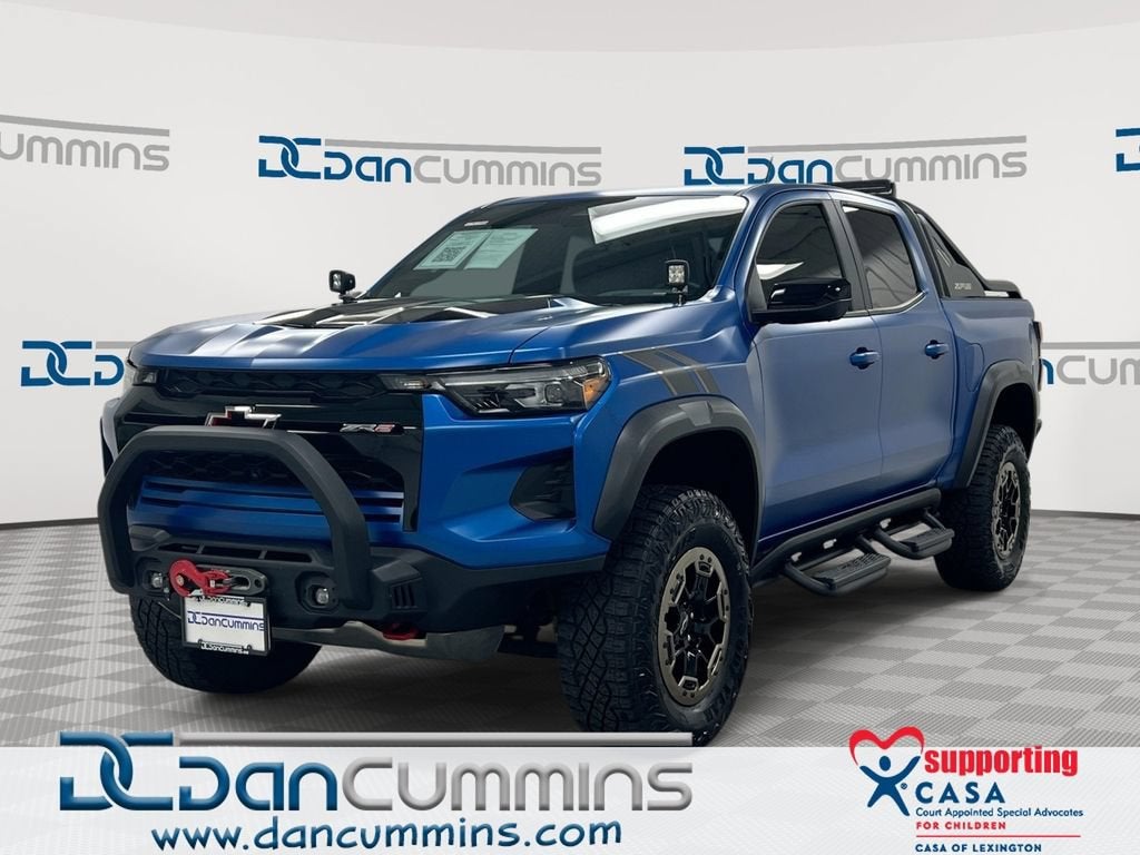 2023 Chevrolet Colorado ZR2 in Glacier Blue Metallic — front three-quarter view