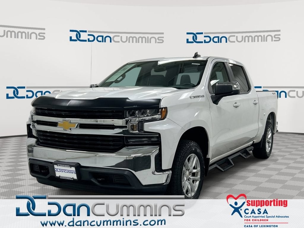 2019 Chevrolet Silverado 1500 LT in Iridescent Pearl Tricoat — front three-quarter view