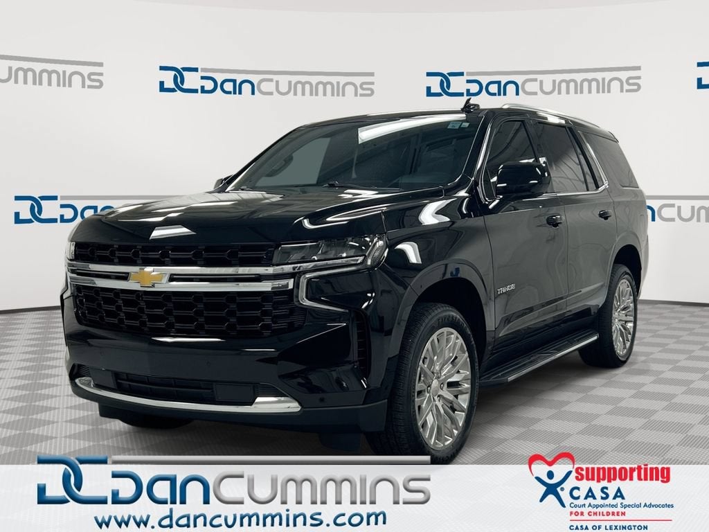 2024 Chevrolet Tahoe LS in Black — front three-quarter view