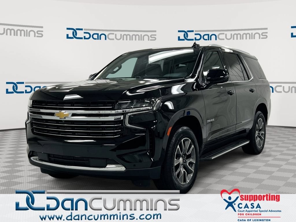 2022 Chevrolet Tahoe LT in Black — front three-quarter view