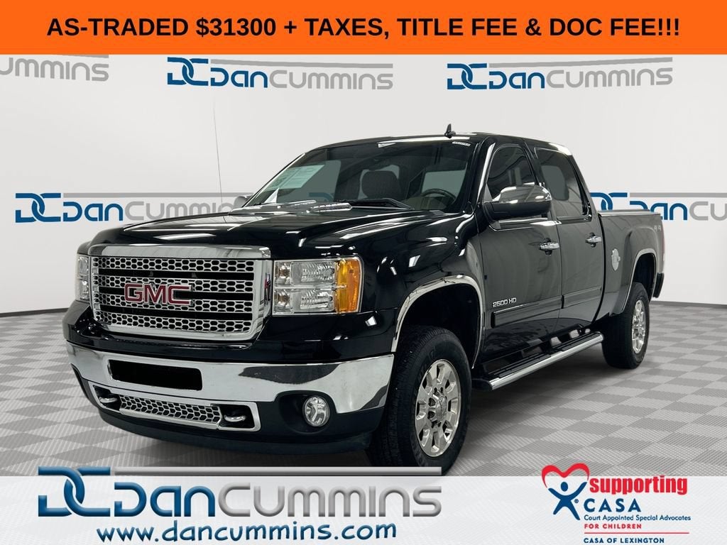 2011 GMC Sierra 2500 HD SLT in Onyx Black — front three-quarter view