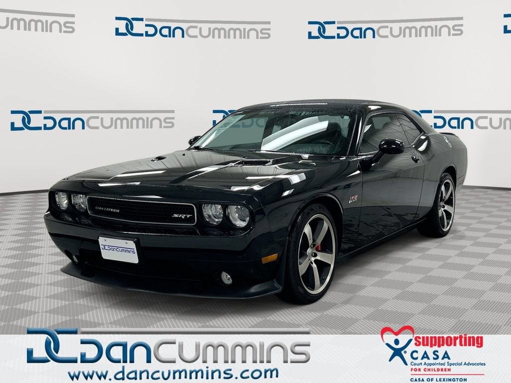 2013 Dodge Challenger SRT8 in Black — front three-quarter view