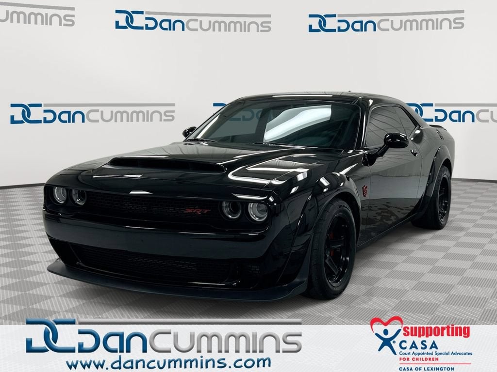 2018 Dodge Challenger SRT Demon in Black — front three-quarter view