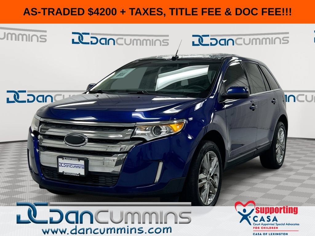 2013 Ford Edge Limited in Blue — front three-quarter view