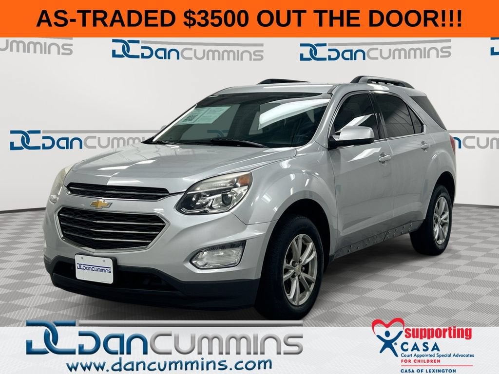 2017 Chevrolet Equinox LT in Silver Ice Metallic — front three-quarter view