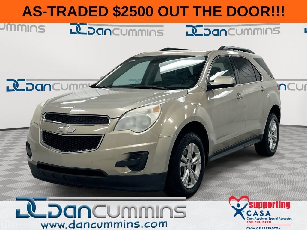 2012 Chevrolet Equinox LT w/1LT in Gold Mist Metallic — front three-quarter view
