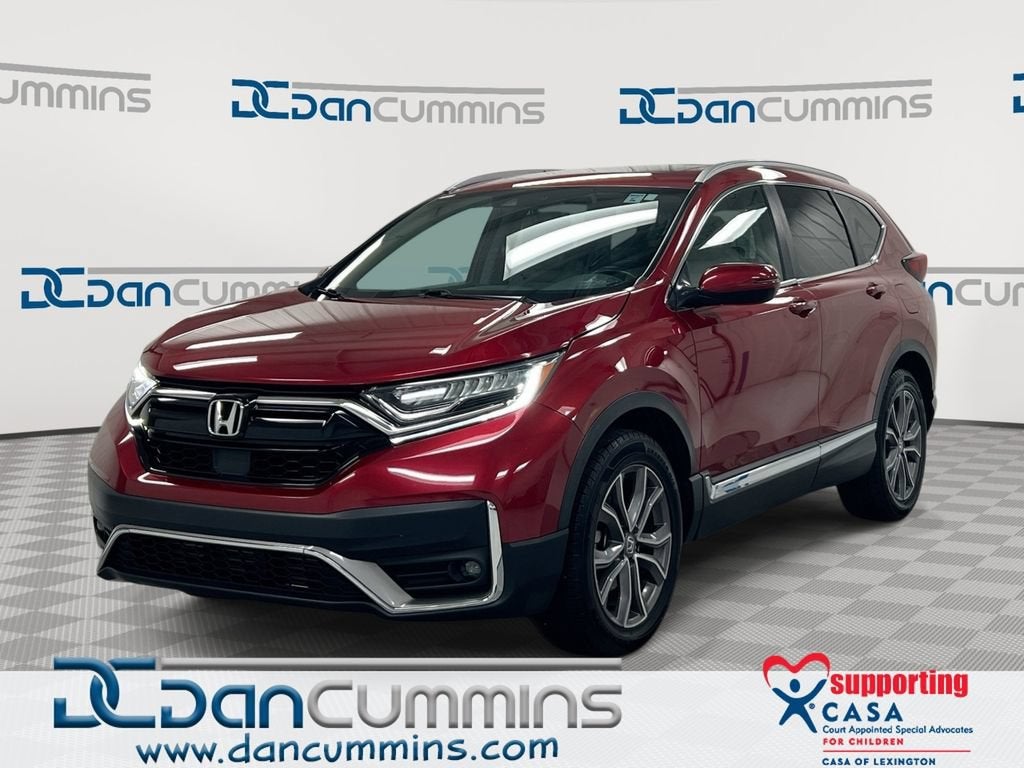 2022 Honda CR-V Touring in Gray — front three-quarter view