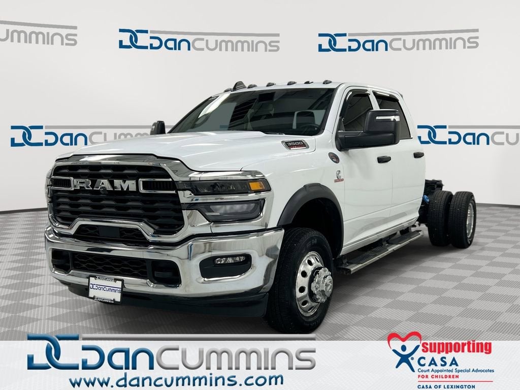 2025 RAM 3500 Chassis Cab Tradesman in White — front three-quarter view