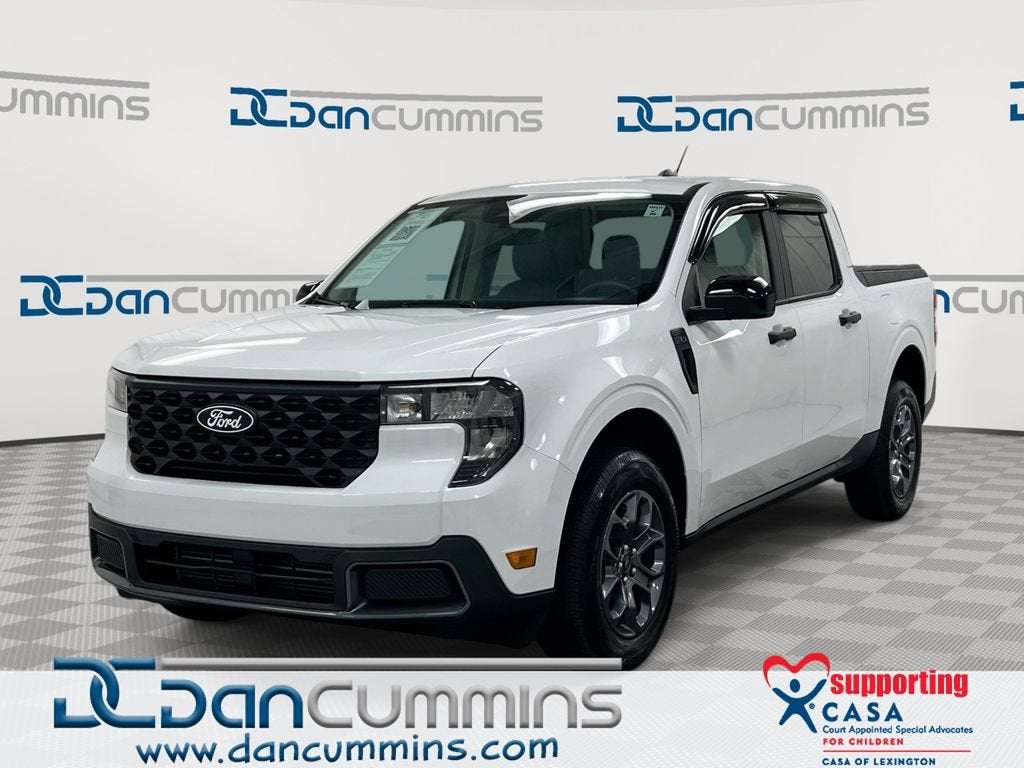 2026 Ford Maverick XLT in White — front three-quarter view