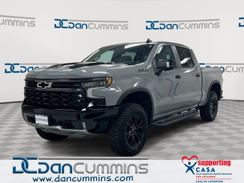 2024 Chevrolet Silverado 1500 ZR2 in Slate Gray Metallic — front three-quarter view