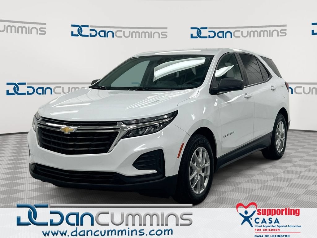 2022 Chevrolet Equinox LS in Summit White — front three-quarter view