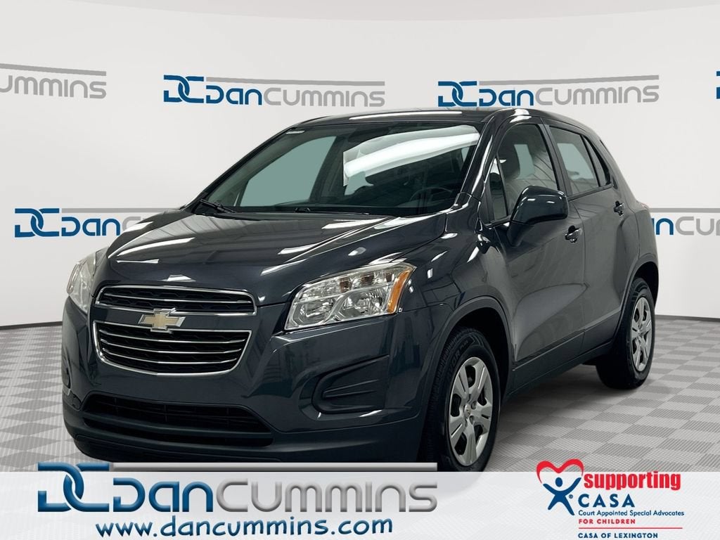 2016 Chevrolet Trax LS in Cyber Gray Metallic — front three-quarter view