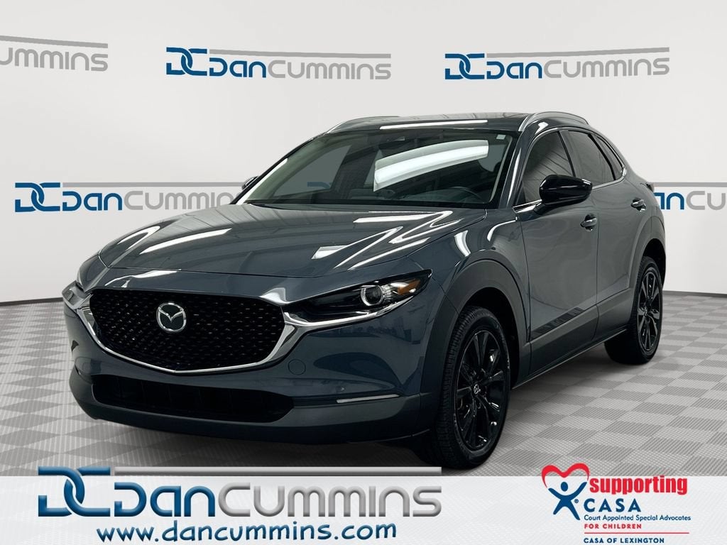 2023 Mazda Mazda CX-30 2.5 S Carbon Edition in Gray — front three-quarter view