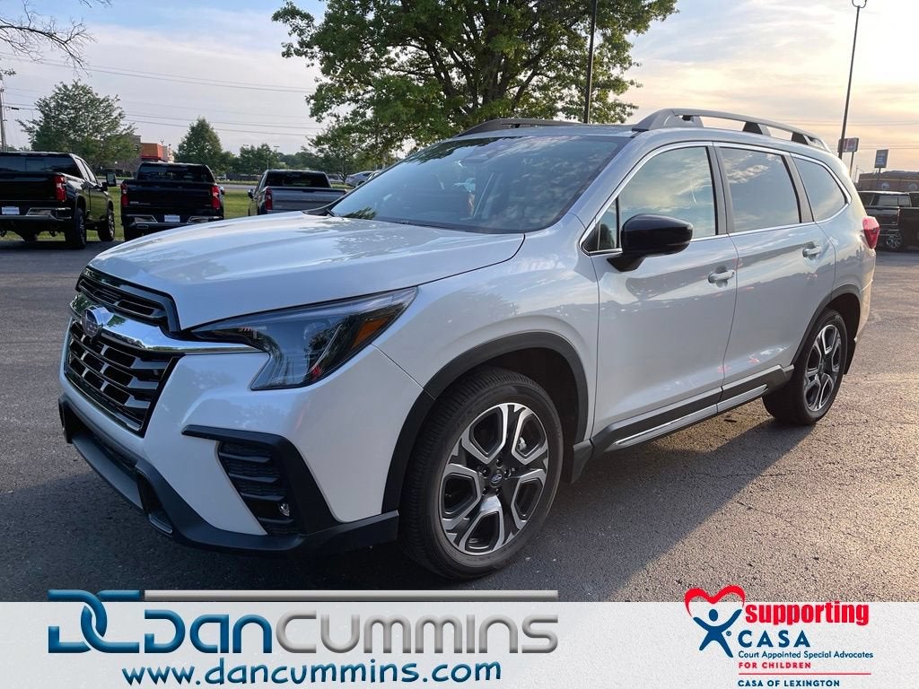 2026 Subaru Ascent Limited in White — front three-quarter view
