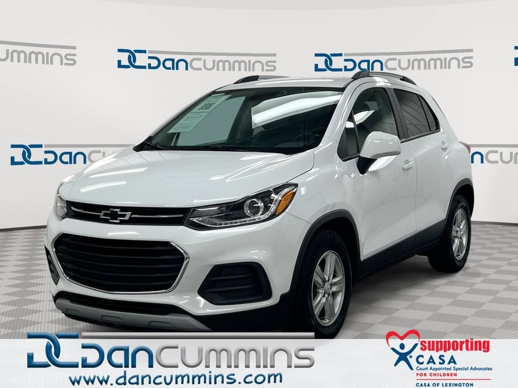 2021 Chevrolet Trax LT in Summit White — front three-quarter view