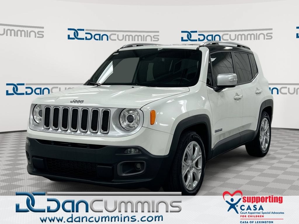 2018 Jeep Renegade Limited in White — front three-quarter view