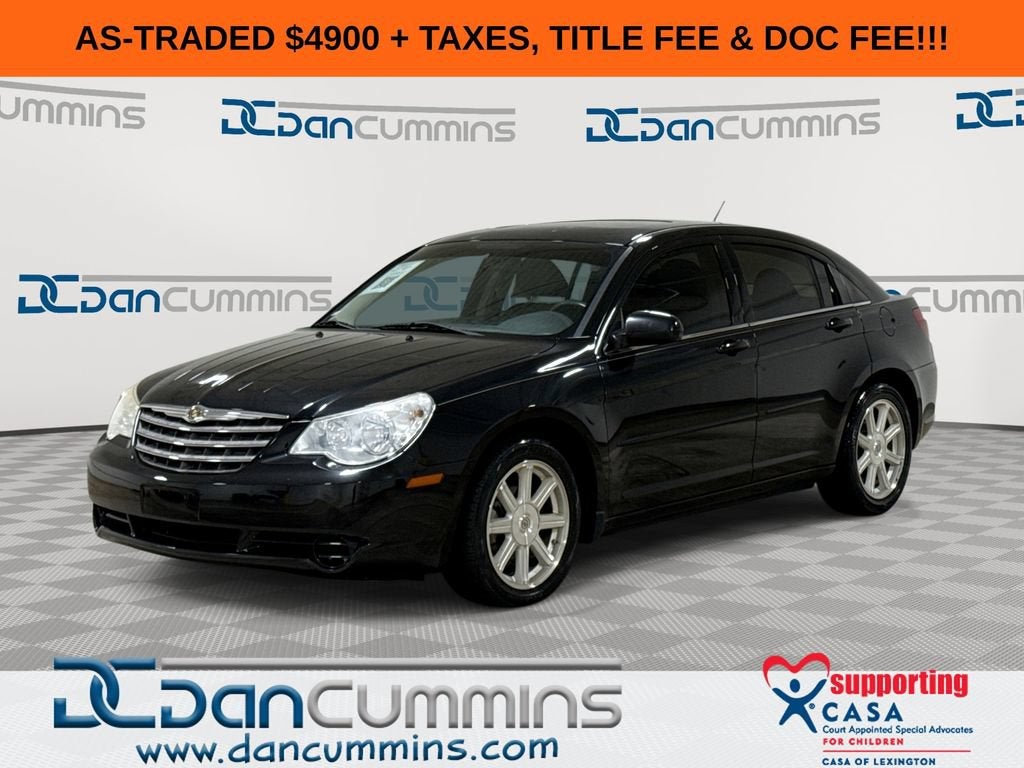 2007 Chrysler Sebring Sdn Touring in Black — front three-quarter view