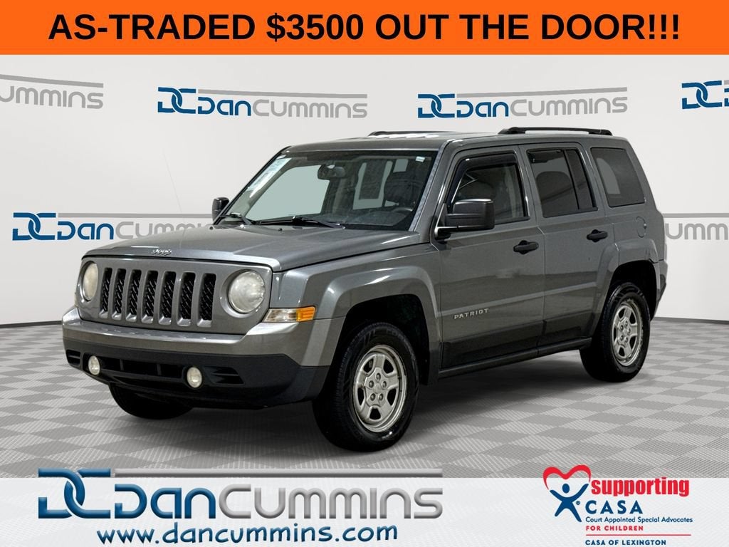 2012 Jeep Patriot Sport in Grey — front three-quarter view