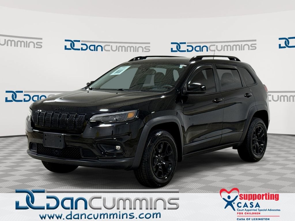 2022 Jeep Cherokee X in Black — front three-quarter view