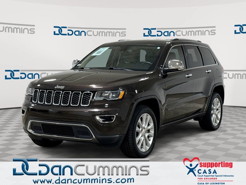 2017 Jeep Grand Cherokee Limited in Brown — front three-quarter view