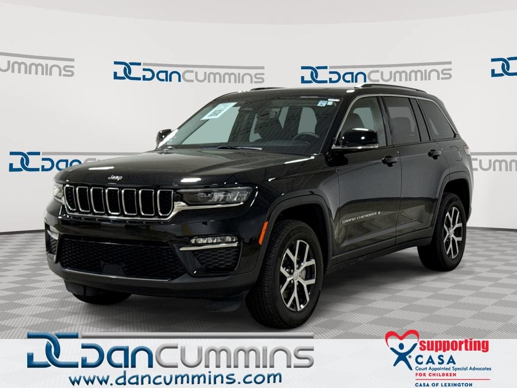 2024 Jeep Grand Cherokee Limited in Black — front three-quarter view