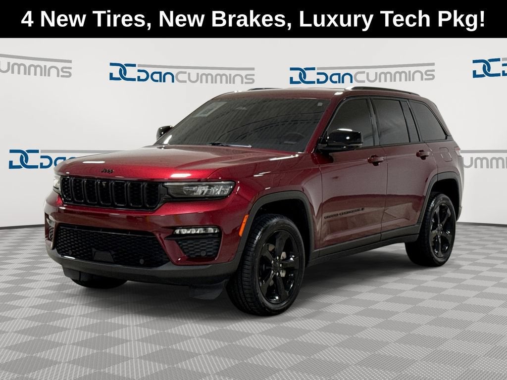 2023 Jeep Grand Cherokee Limited in Red — front three-quarter view