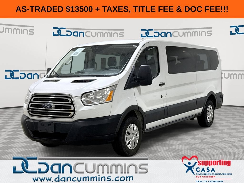 2017 Ford Transit Wagon XL in White — front three-quarter view