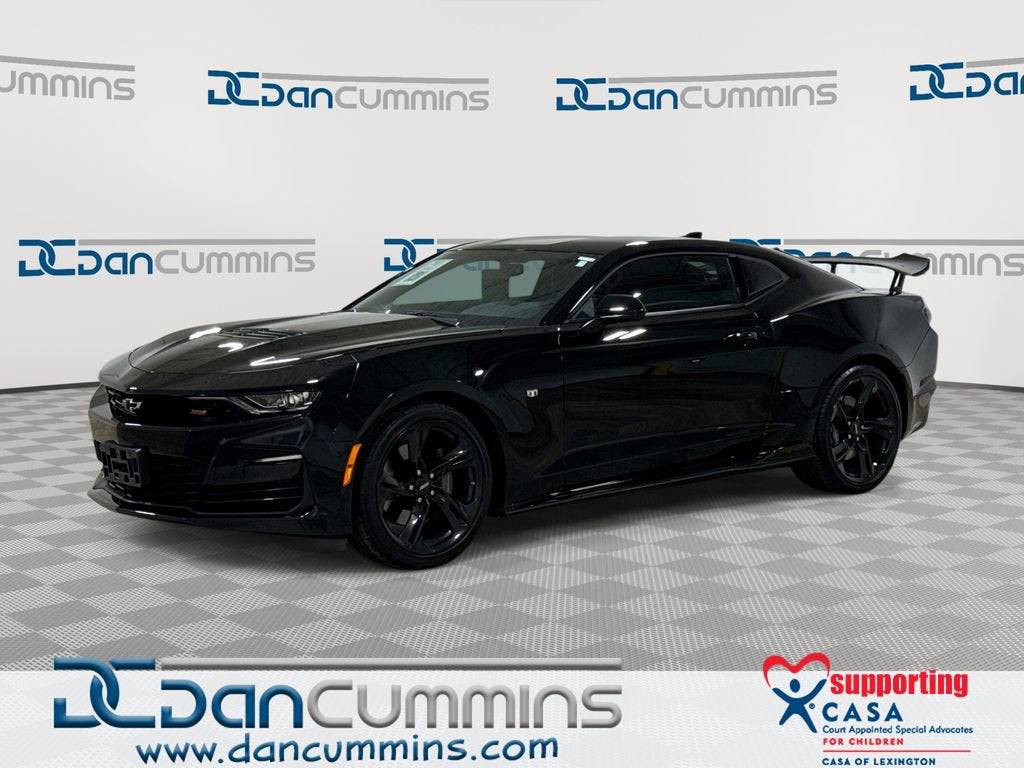 2023 Chevrolet Camaro 1SS in Black — front three-quarter view