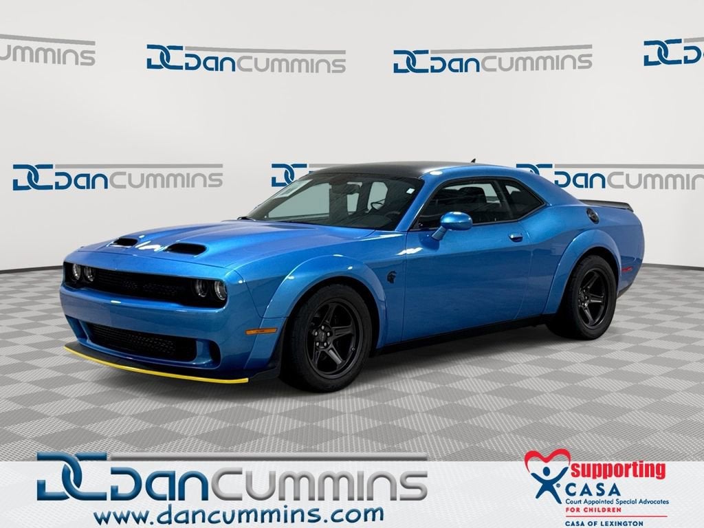 2023 Dodge Challenger SRT Super Stock in Blue — front three-quarter view