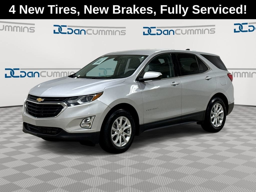 2019 Chevrolet Equinox LT in Silver Ice Metallic — front three-quarter view