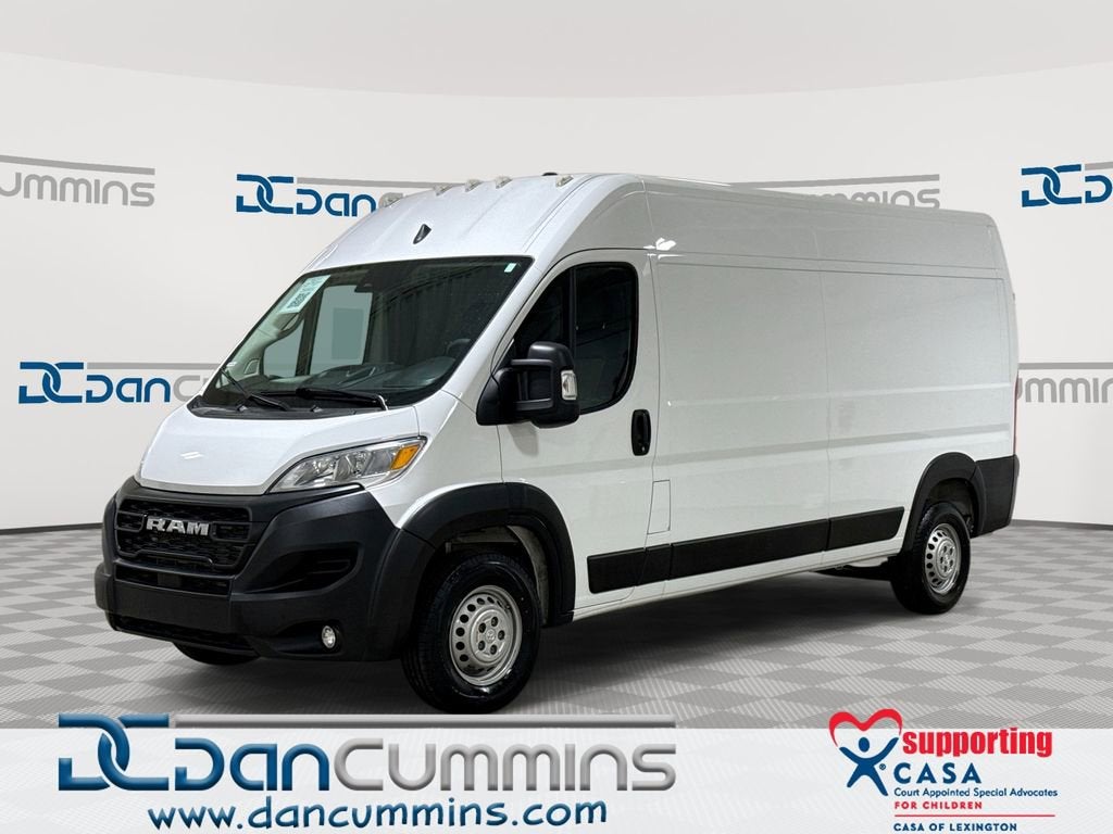 2025 RAM ProMaster Cargo Van Tradesman in White — front three-quarter view