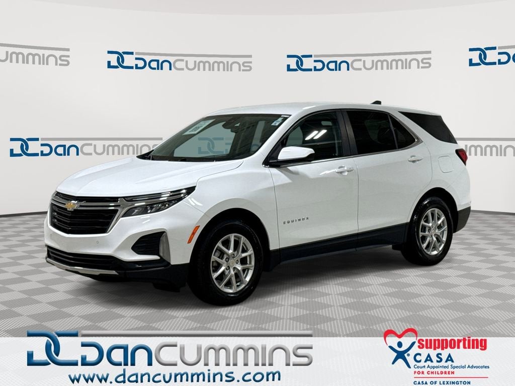 2023 Chevrolet Equinox LT in Summit White — front three-quarter view