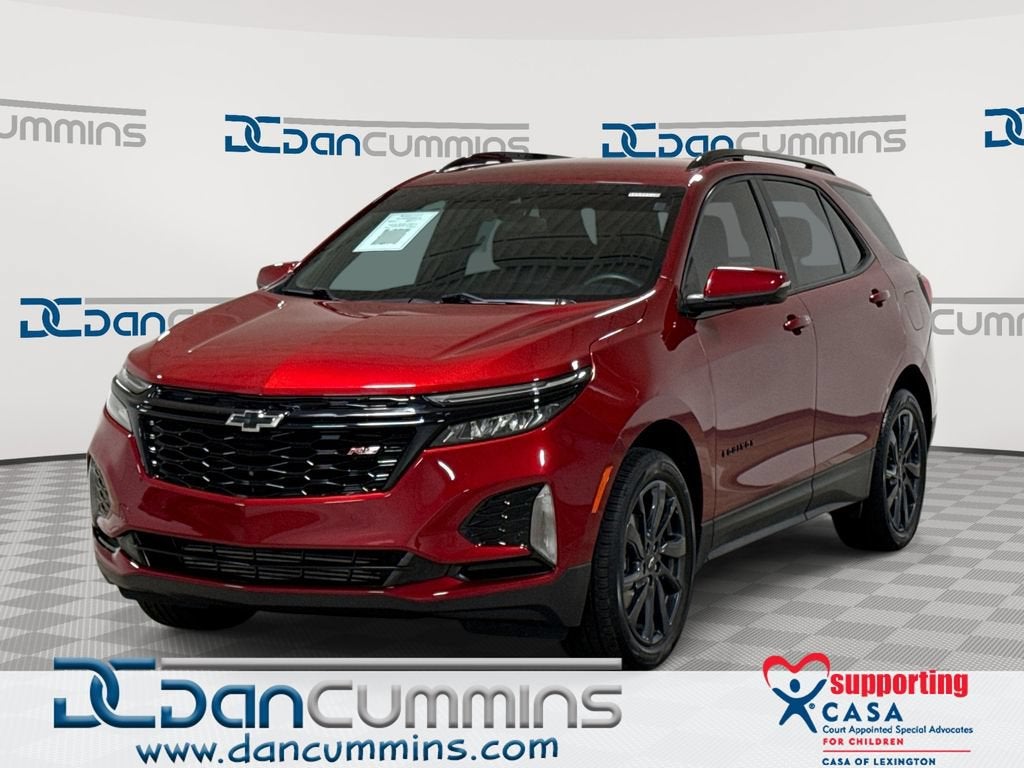 2024 Chevrolet Equinox RS in Radiant Red Tintcoat — front three-quarter view